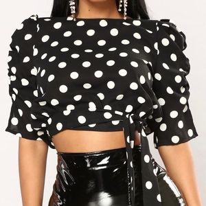 Fashion Nova polka dot top
